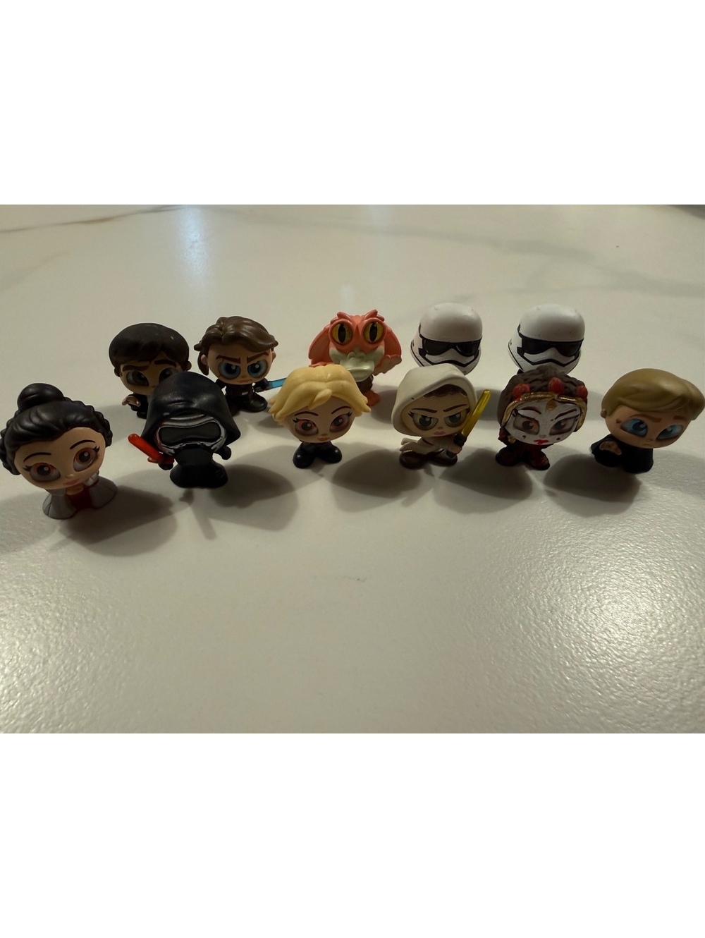 Disney Star Wars Doorables Mini Figures Mixed Lot of 10 - Kylo Ren Jar Jar Rey +